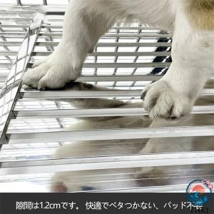 テンレス製の 犬用 ケージ 2匹の犬が喧嘩しな...の詳細画像1
