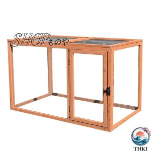 ウサギ ケージ 木製鶏小屋ケージウサギのハッチエンクロージャ、家禽ペットハッチランケージ、メッシュ付き、庭の裏庭屋内および屋外使用用