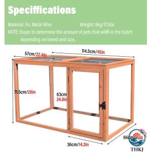 ウサギ ケージ 木製鶏小屋ケージウサギのハッチ...の詳細画像1