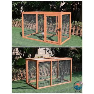 ウサギ ケージ 木製鶏小屋ケージウサギのハッチ...の詳細画像3