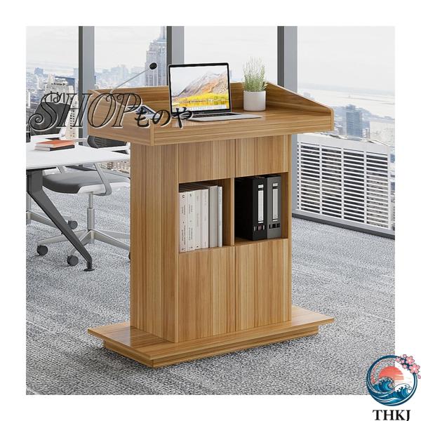 演説台、講演台、表彰台、司会者台演台、講義台、講演台、木製学校教師演壇、司会台 キャスター付き、ポー...