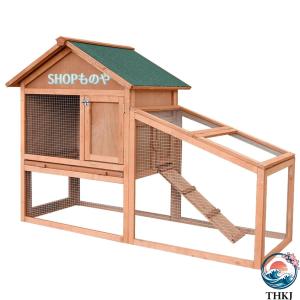 ウサギ ケージ 屋外 鶏小屋木製 飼育 2段 ...の詳細画像1