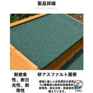 木製デザイン 大型 鶏小屋 屋外 ケージ マル...の詳細画像1