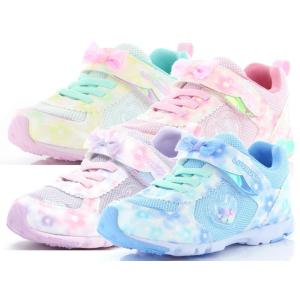 ムーンスター ラブラッシュ LV 1101 スーパースター バネのチカラ パワーバネ 子供靴 スニーカー 女の子 リボン キッズ シューズ 靴 2022年