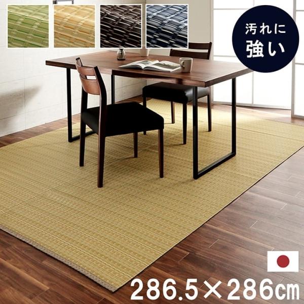 洗える PPカーペット ペット 【グリーン】 本間4.5畳（約286×286） 2102214