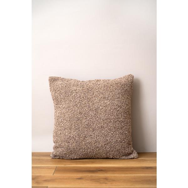 東谷 FAB-103BR クッション ブラウン 茶色 正方形 おしゃれ ソファ ブークレ生地 くすみ...