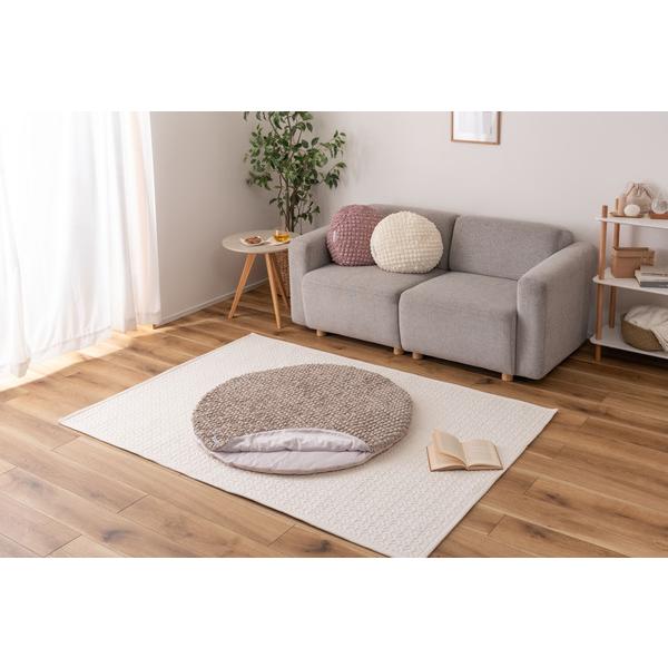 東谷 GLK-203GY 接触冷感 ポップコーン生地 グレー クッション かわいい おしゃれ ぽこぽ...