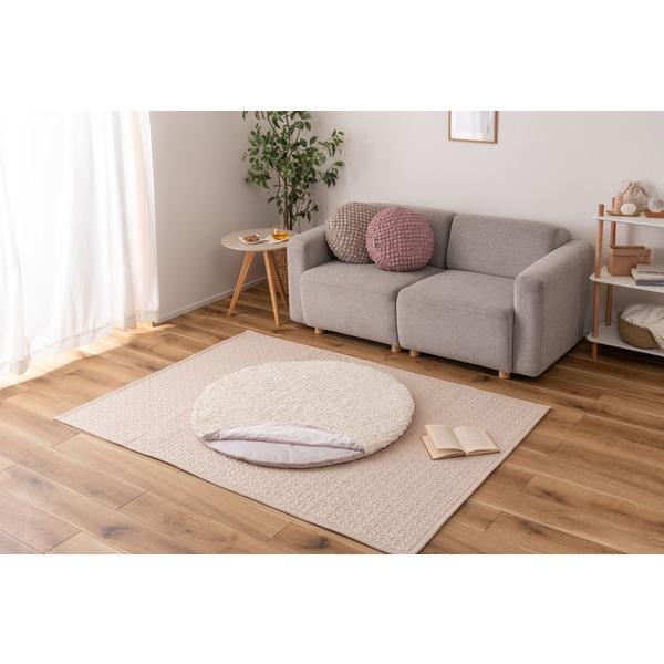 東谷 GLK-203IV 接触冷感 ポップコーン生地 クッション かわいい おしゃれ ぽこぽこ生地 ...