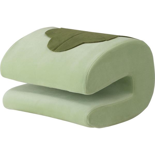 東谷　GLK-209GR　グリーン　クッション 腰当て 枕 肘置き 背もたれ かわいい ポップ 和風...