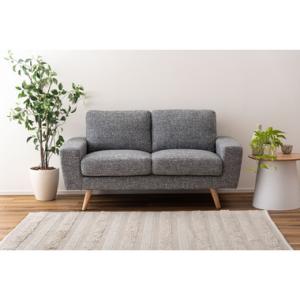 【送料別途お見積】　東谷　ソファ　ルシア 2人掛　GS-87GY　グレー　組立　付属工具：六角レンチ...