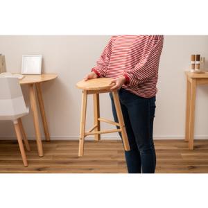 東谷 HOW-009NA スツール 椅子 イス 木製 天然木 シンプル おしゃれ 北欧 韓国インテリ...