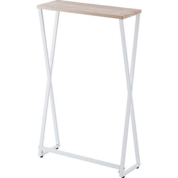 東谷 MIP-16WH コンソール テーブル 机 スリム 省スペース コンパクト 玄関 木目調 スチ...