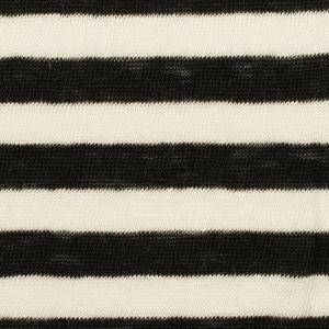 【アウトレット】リネン×ボーダー(ブラック&ミル...の商品画像