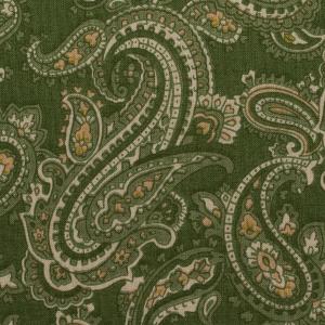 コットン×ペイズリー(モスグリーン)×キャンブリ...の商品画像