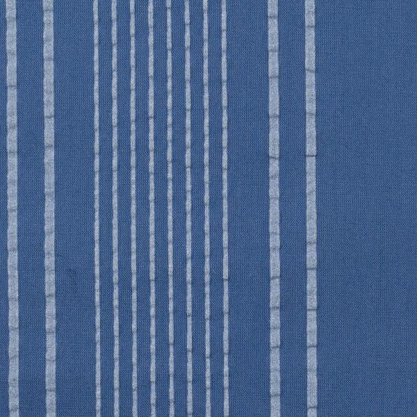 【アウトレット】コットン×ストライプ(アッシュブルー＆サックス)×ローンリップル