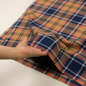 【アウトレット】コットン×チェック(オーカー、...の詳細画像4