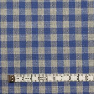 コットン×チェック(ラベンダーブルー&グレー)...の詳細画像3