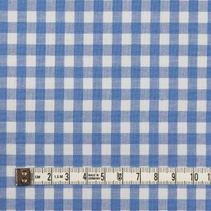 コットン&ポリエステル×チェック(ヒヤシンスブ...の詳細画像3