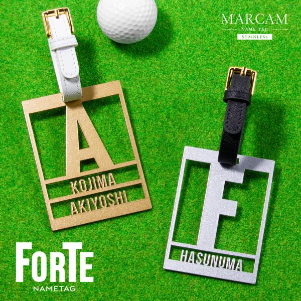 ゴルフ ネームプレート 高級 金属 名札 ゴールド 名入れ  ネームタグ  シルバー 刻印 旅行 オ...