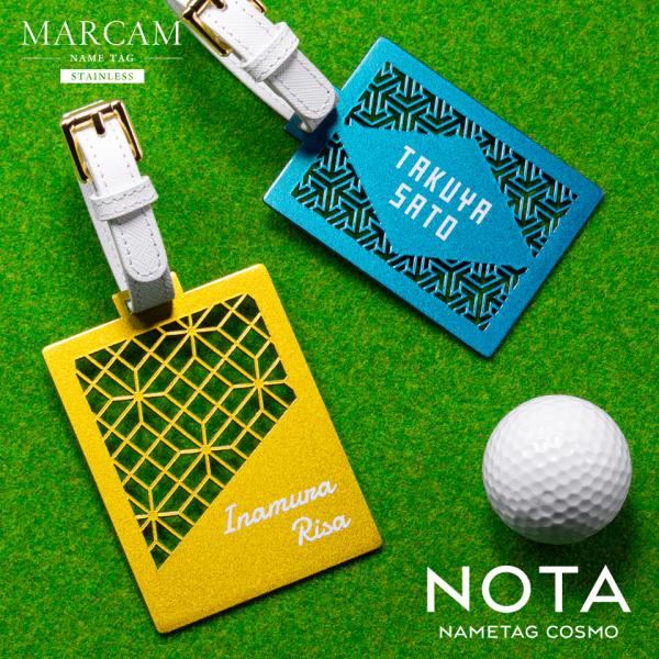 ゴルフ ネームプレート 高級 金属 名札 名入れ おしゃれ スーツケース ベルト ステンレス 作成 ...