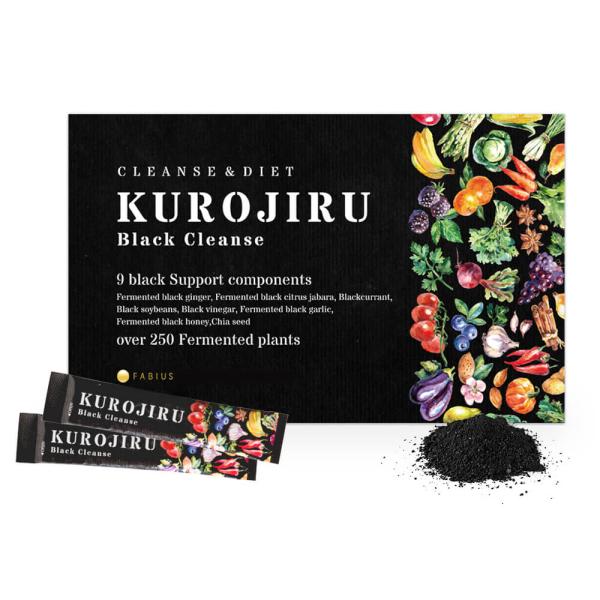 【公式】KUROJIRU Black Cleanse 30包（90g／3g×30包）黒糖玄米味／3種...