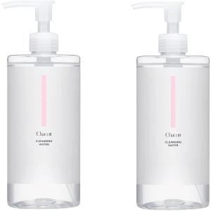Chacott　チャコット クレンジングウォーター　ポンプ式　Ｗ洗顔＆化粧水　500ml 001　レディース＆メンズ用　ジェンダーレスコスメ (2個セ