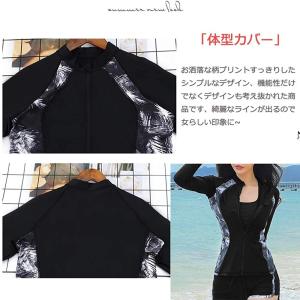 水着 黒 ラッシュガード レディース 水着セッ...の詳細画像4