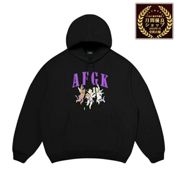 a few good kids AFGK フーディー パーカー ブラック 天使 ANGEL 長袖 ア...