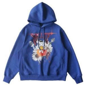 SALUTE サルーテ Smile Sunflower Vintage Hoodie フーディー