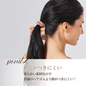 シルク ヘアゴム シュシュ スリム10mm シ...の詳細画像5