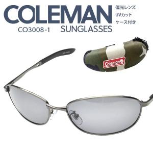 コールマン サングラス Coleman UVカット偏光サングラス 運転 スノーボード ゴルフ 釣り アウトドア 赤 迷彩 CO3008-1 【☆60】/コールマンSGケース