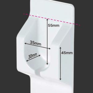 物干し竿 ホルダー 2個セット 洗濯物 マグネ...の詳細画像3