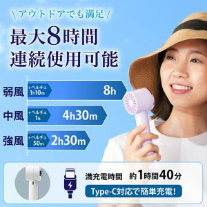 ハンディファン 手持ち扇風機 ペルチェ クール...の詳細画像2