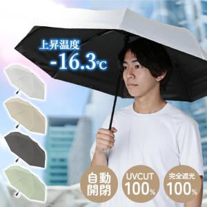 日傘 傘 折りたたみ傘 自動開閉 ワンプッシュ 折りたたみ日傘 持ち運び 遮光 UVカット 日焼け対策 熱中症対策 【☆60】/自動開閉式UV日傘カラビナ付き