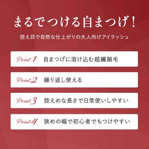 つけまつ毛 つけま アイラッシュ 自然 目力 ...の詳細画像1