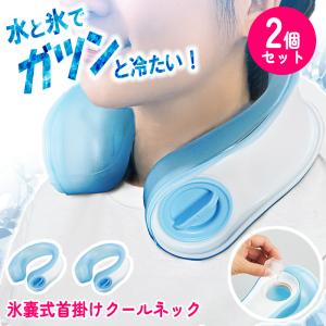 ネッククーラー クールネック 2個 氷のう 氷嚢 首元 冷感 熱中症対策 猛暑 現場作業 スポーツ 畑仕事 屋外 【☆60】/氷嚢式首掛けクールネック2個