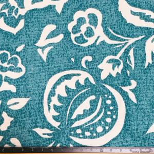 10cm単位 生地 草花模様 緑 ハンドメイド...の詳細画像1