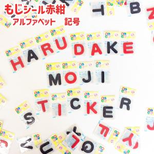 もじシール アルファベットシール 赤紺 実店舗取寄せ品 フェルトワッペン 1枚入 シールタイプ 英語 入園入学_6AH