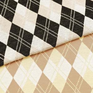 生地 1ｍ単位 ジャガードニット アーガイル TAF-12 布 ハンドメイド