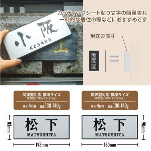 ホームサイン 表札 かぶせる おしゃれ リニュ...の詳細画像2