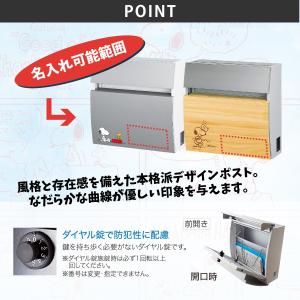 丸三タカギ ポスト 表札 おしゃれ 戸建 モダ...の詳細画像2