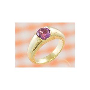 プリモベビーリングK18 ゴールド アメジスト