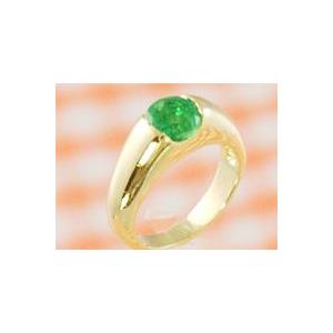 プリモベビーリングK18 ゴールド エメラルド : ベビーリング屋さん