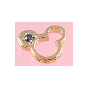 ディズニーベビーリング ゴールド サファイヤ