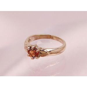 ジュエルベビーリング K10ピンクゴールド ガーネット