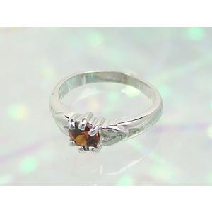 ジュエルベビーリング プラチナ ガーネット