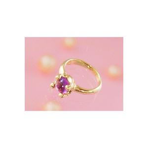 シンデレラベビーリング K18イエローゴールド アメジスト