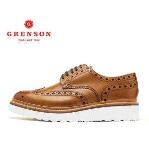 グレンソン 靴 GRENSON ARCHIE V アーチー ウィングチップ 110007 TANメン...