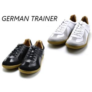 ジャーマントレーナー GERMAN TRAINER 42500 ブラック ホワイト メンズ レディース スニーカー｜facetofacegold