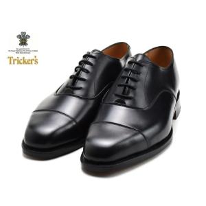 トリッカーズ リージェント オックスフォード メンズ ブローグ シューズ レザーソール  Tricker's 6140 Regent Oxford ブラック Black Box